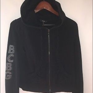 BCBG PARIS L Sweatshirt Women's Hoodie Black